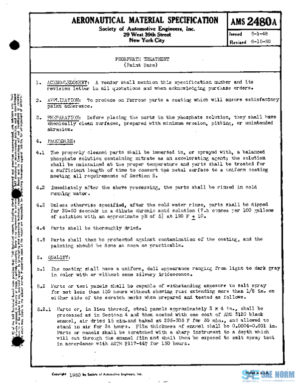 SAE AMS2480A PDF SAE AMS2480A PDF