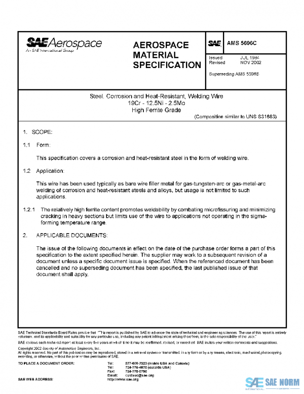 SAE AMS5696C PDF