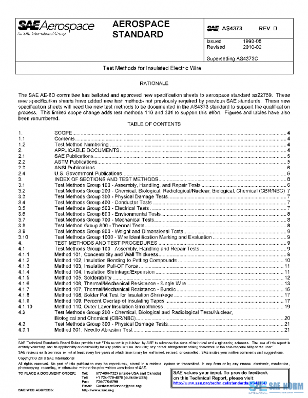 SAE AS4373D PDF SAE AS4373D PDF