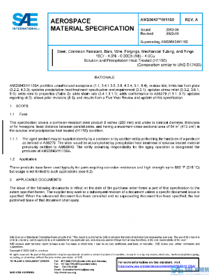 SAE AMS5643/H1150A PDF