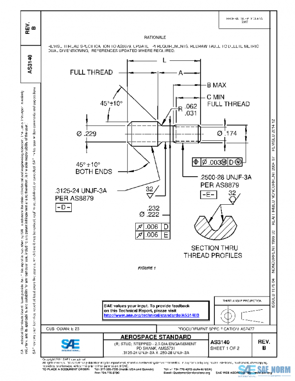 SAE AS3140B PDF SAE AS3140B PDF