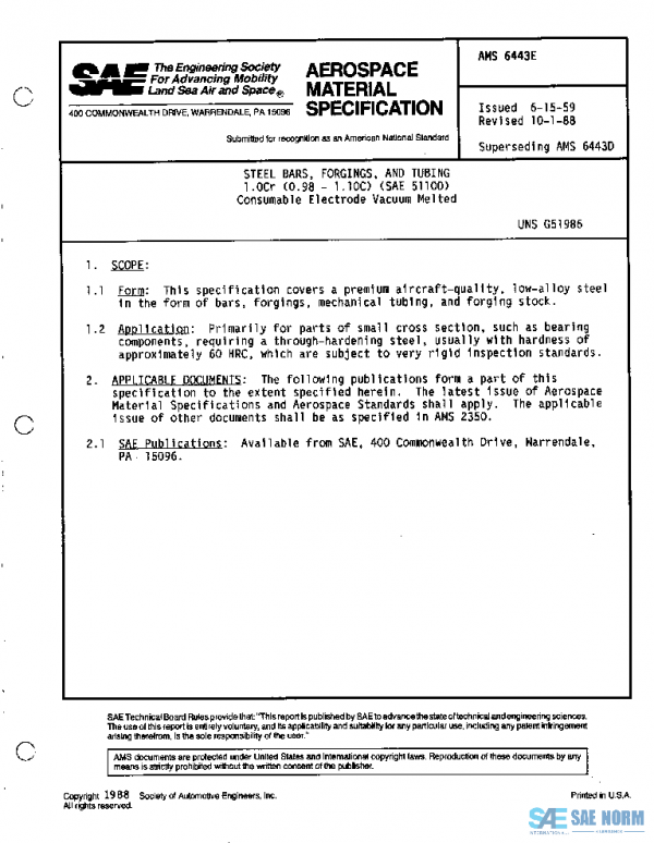 SAE AMS6443E PDF