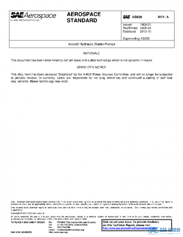 SAE AS838A PDF