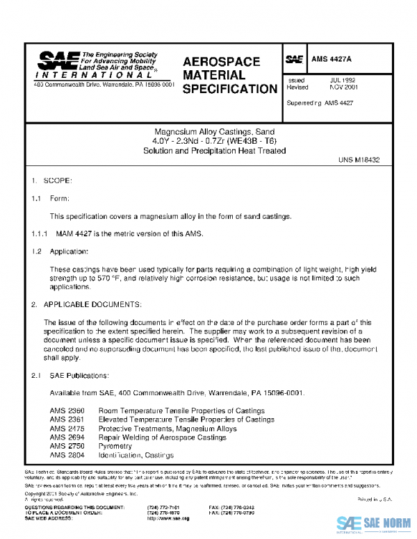 SAE AMS4427A PDF