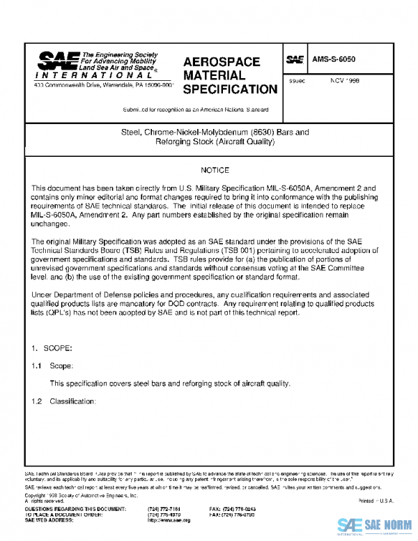SAE AMSS6050 PDF SAE AMSS6050 PDF
