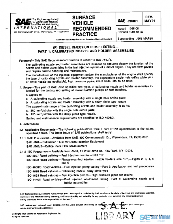 SAE J968/1_199105 PDF