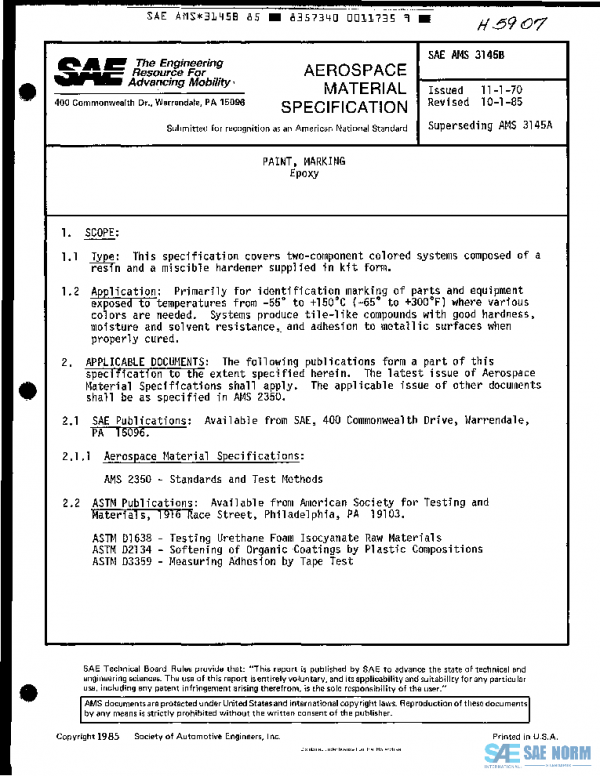SAE AMS3145B PDF