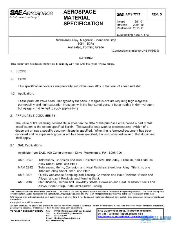 SAE AMS7717D PDF