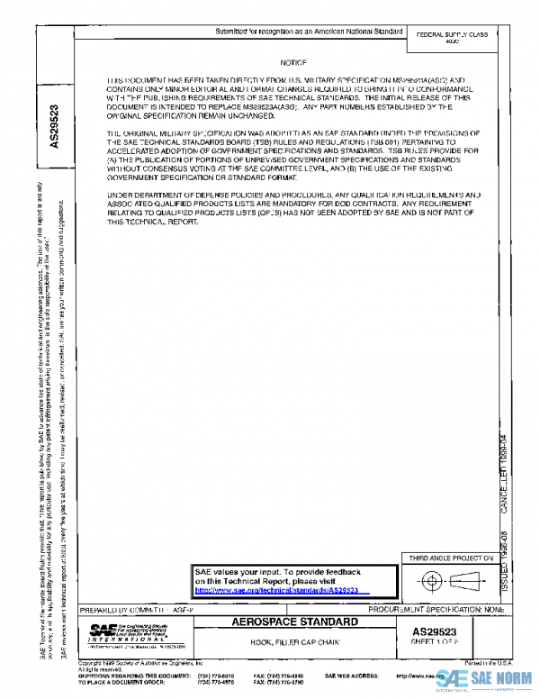 SAE AS29523 PDF SAE AS29523 PDF