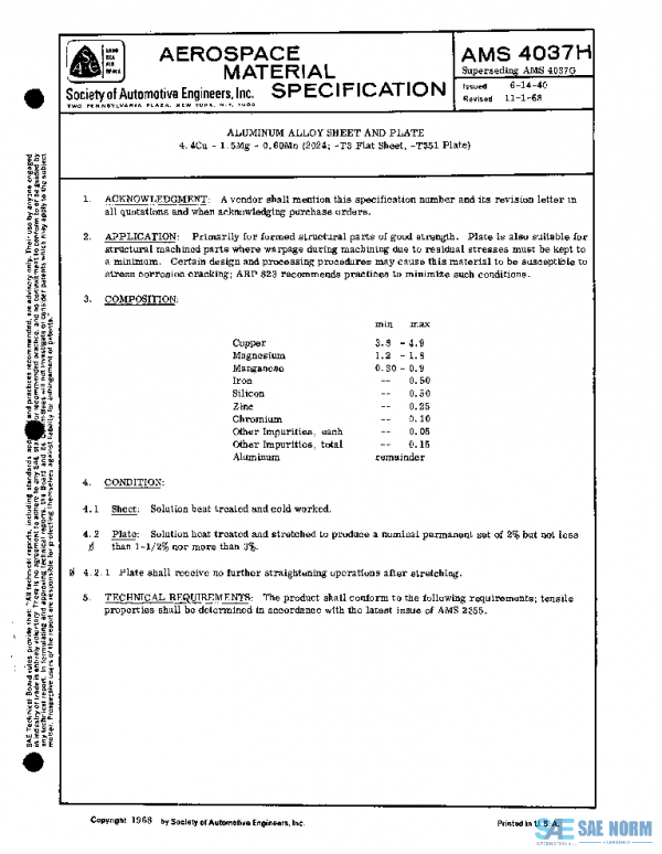 SAE AMS4037H PDF