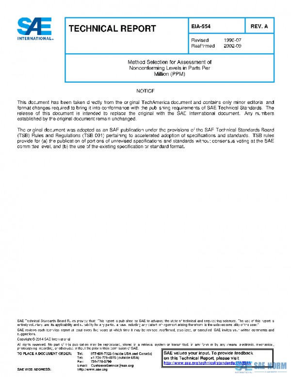SAE EIA554A PDF