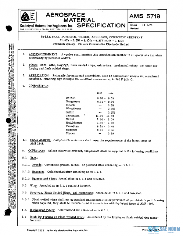 SAE AMS5719 PDF SAE AMS5719 PDF