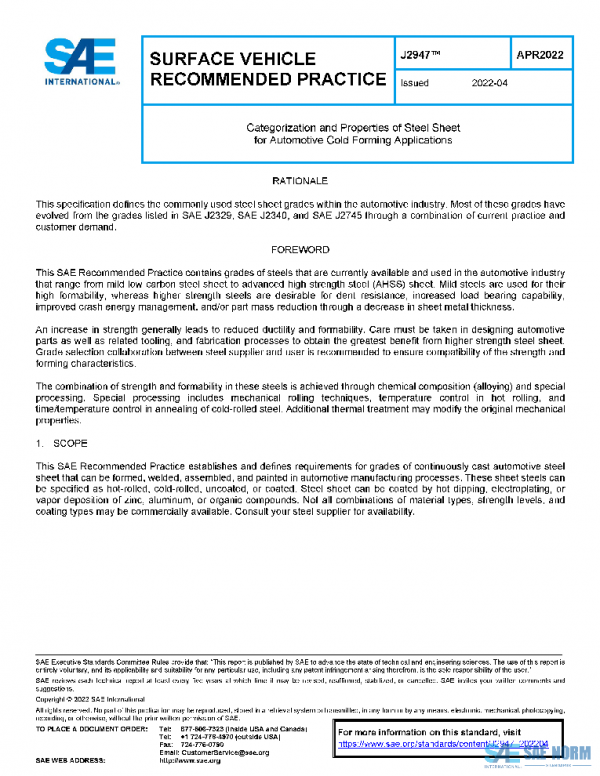 SAE J2947_202204 PDF