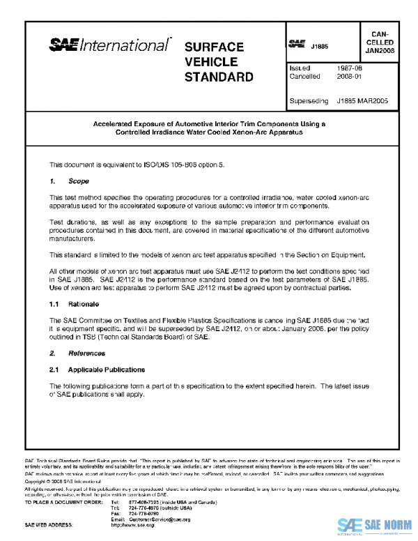 SAE J1885_200801 PDF SAE J1885_200801 PDF