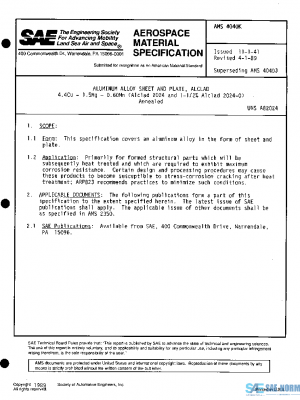 SAE AMS4040K PDF