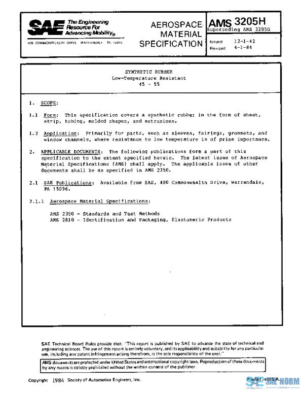 SAE AMS3205H PDF
