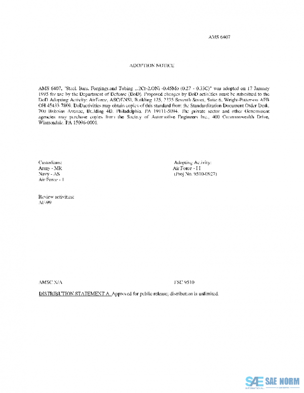SAE AMS6407F PDF