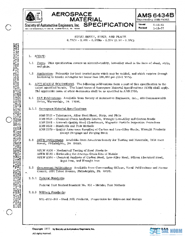 SAE AMS6434B PDF SAE AMS6434B PDF