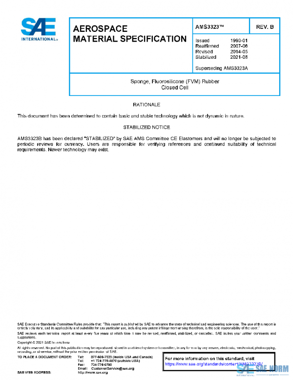 SAE AMS3323B PDF SAE AMS3323B PDF