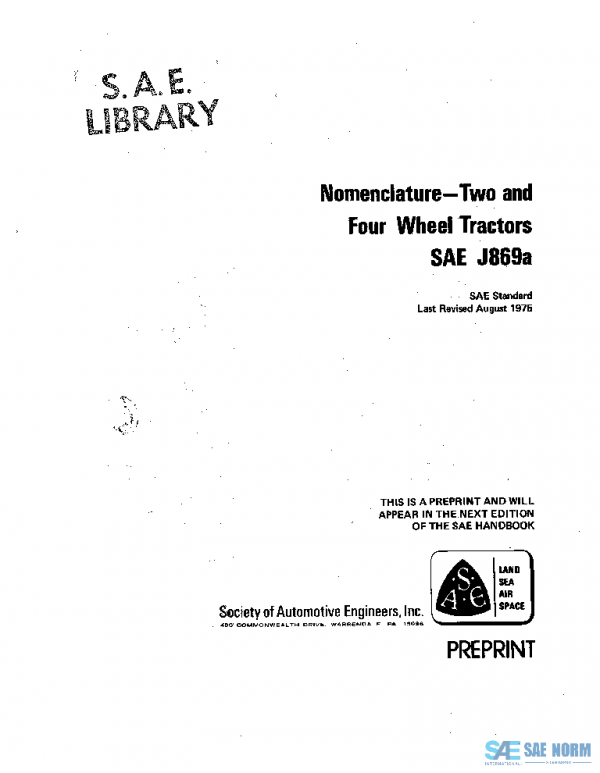 SAE J869A_197508 PDF SAE J869A_197508 PDF
