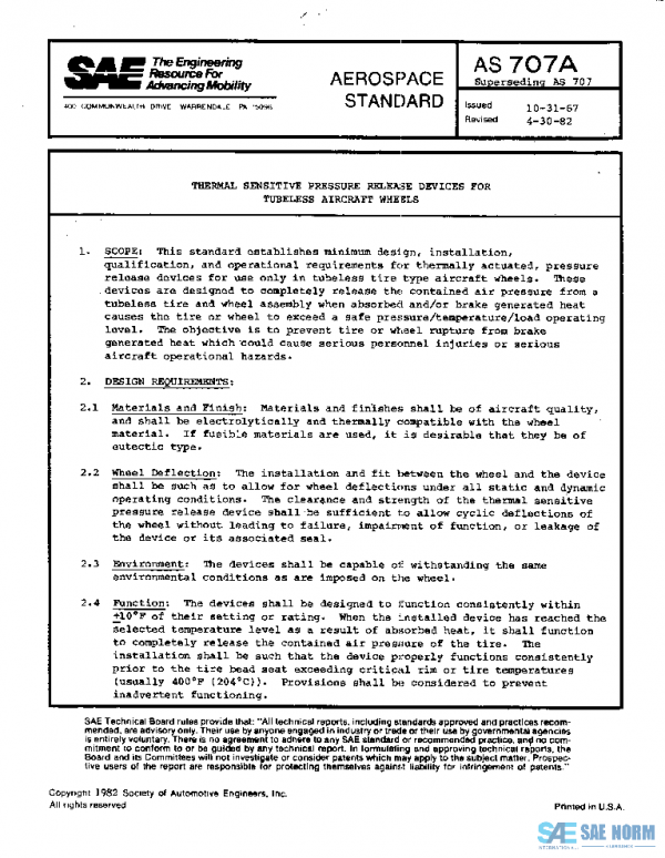 SAE AS707A PDF SAE AS707A PDF