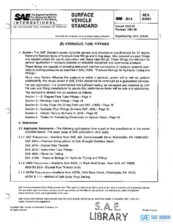 SAE J514_199106 PDF
