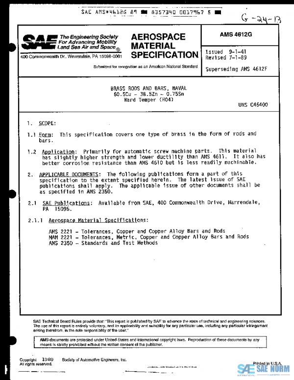 SAE AMS4612G PDF SAE AMS4612G PDF