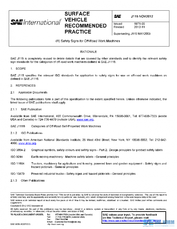 SAE J115_201211 PDF