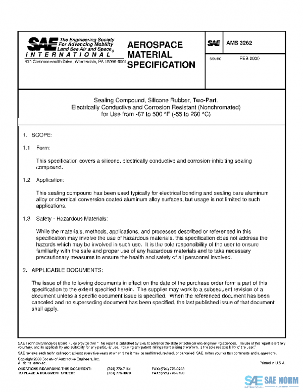 SAE AMS3262 PDF