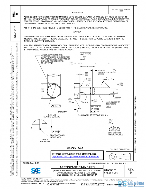 SAE AS9491B PDF SAE AS9491B PDF