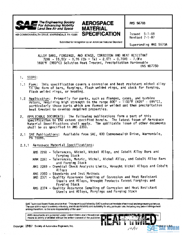 SAE AMS5670B PDF