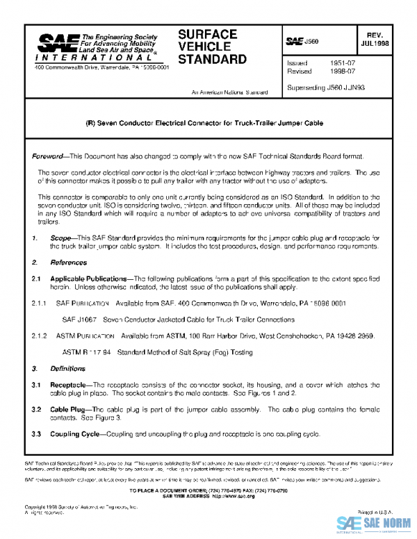 SAE J560_199807 PDF