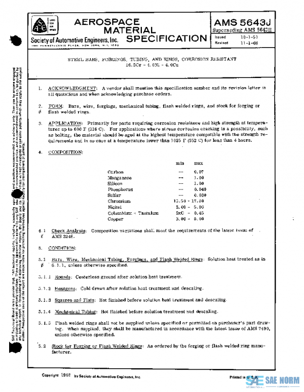 SAE AMS5643J PDF