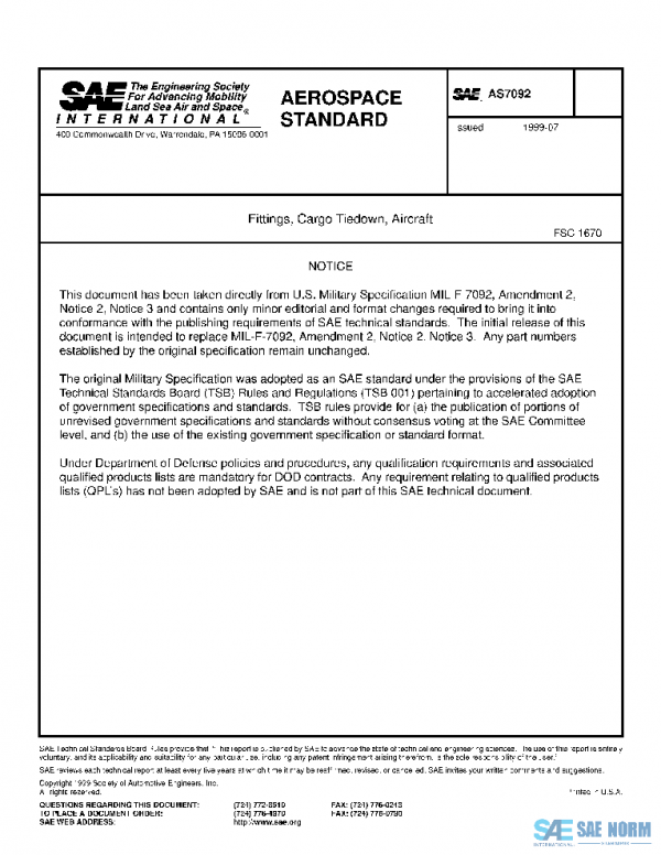 SAE AS7092 PDF