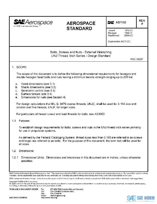 SAE AS1132F PDF SAE AS1132F PDF