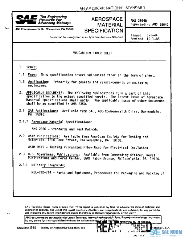 SAE AMS3564D PDF SAE AMS3564D PDF