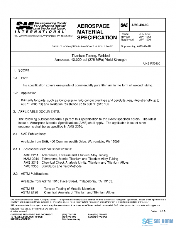 SAE AMS4941C PDF