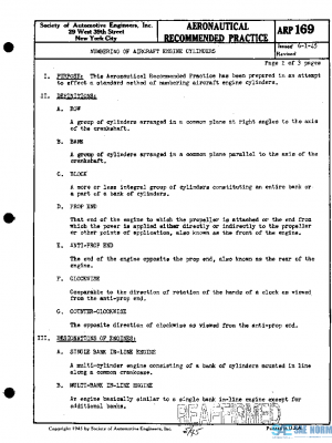 SAE ARP169 PDF SAE ARP169 PDF