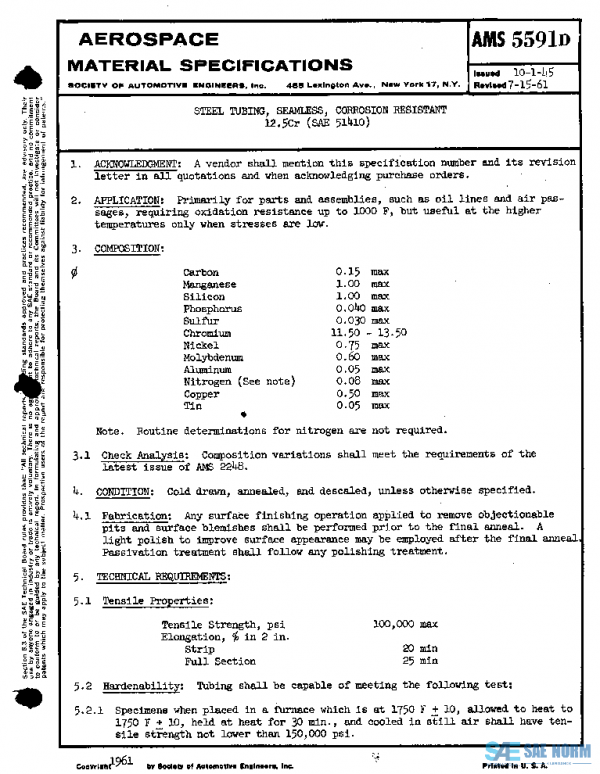 SAE AMS5591D PDF SAE AMS5591D PDF