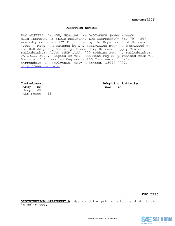 SAE AMS7276F PDF SAE AMS7276F PDF