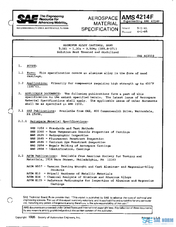 SAE AMS4214F PDF