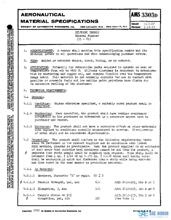SAE AMS3303D PDF SAE AMS3303D PDF