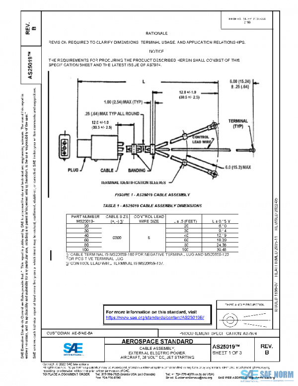SAE AS25019B PDF SAE AS25019B PDF