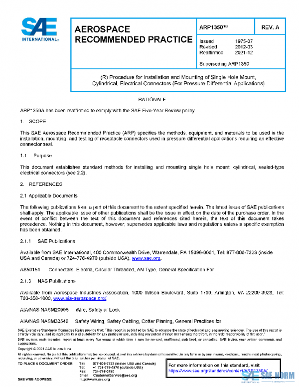 SAE ARP1350A PDF