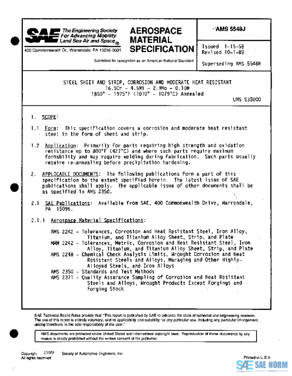 SAE AMS5548J PDF
