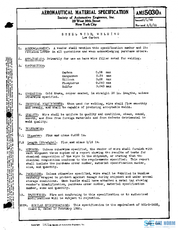 SAE AMS5030A PDF