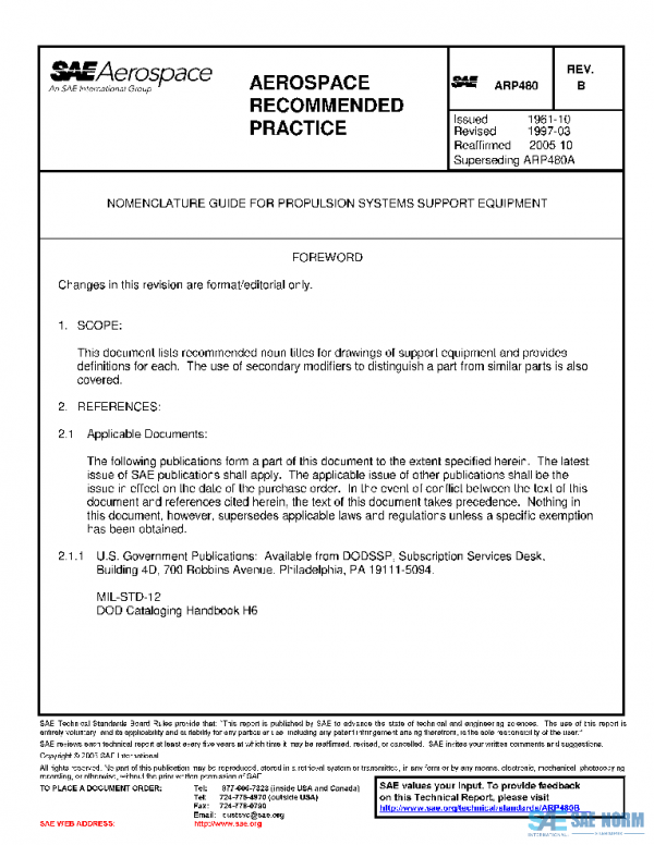 SAE ARP480B PDF