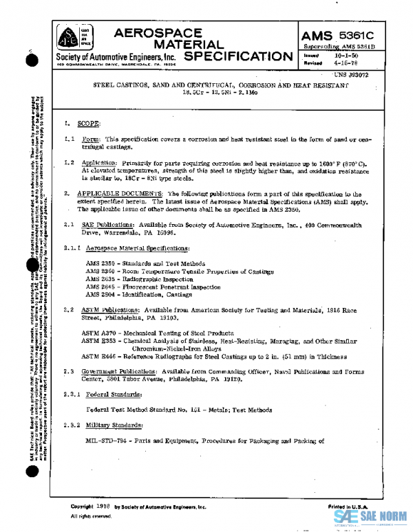 SAE AMS5361C PDF