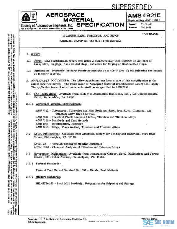 SAE AMS4921E PDF