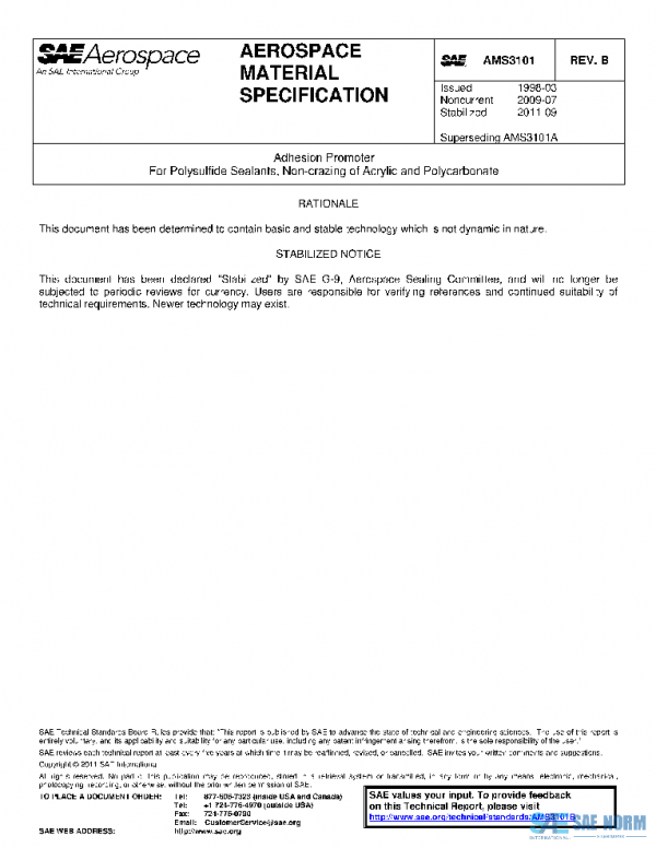 SAE AMS3101B PDF SAE AMS3101B PDF